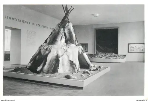 A5348 Germany Gottorp Castle Reindeer Hunter Museum tent