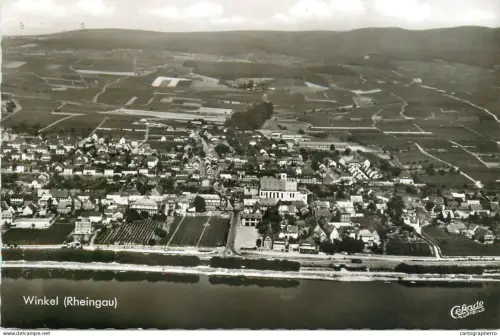 A5348 Germany Winkel Rheingau aerial view