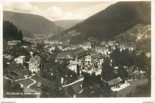 A5348 Germany Wildbad im Schwarzwald aerial view