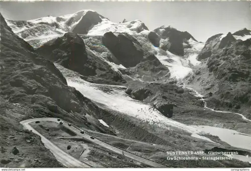 A5348 Switzerland Sustenstrasse Gletscherrrank Gwatchenhorn Steingletscher