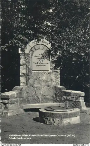 A5347 Germany Heilklimatischer Kurort Friedrichsbrunn Ostharz Friedrichs Brunnen