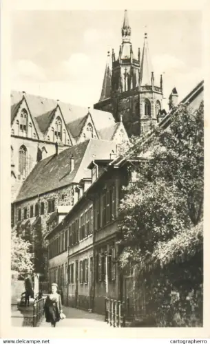 A5347 Germany Erfurt Stiftsgasse und Dom