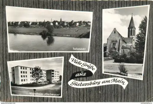 A5347 Germany Viele Grusse Gustavsburg am Main different views