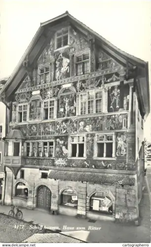 A5347 Switzerland Schaffhausen Haus zum Ritter