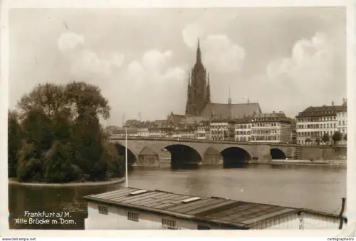 A5347 Germany Frankfurt am Main Alte Brucke mit Dom