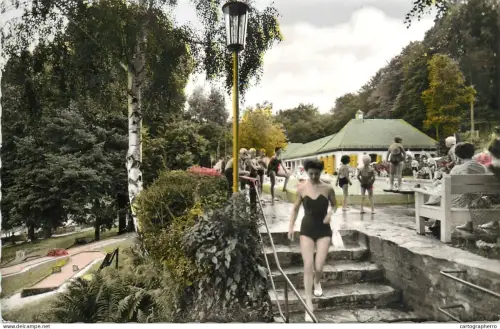 A5346 Germany Schlangenbad Taunus Schwimmbad mit Golfplatz