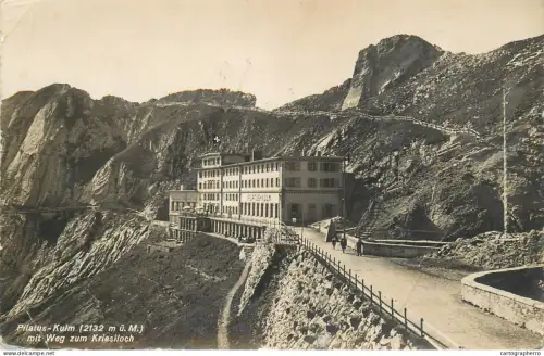 A5346 Switzerland Pilatus Kulm mit Weg zum Kriesiloch