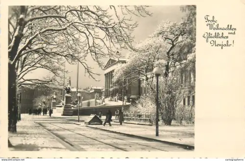 A5346 Austria Wien Ringstrasse Parlament winter scenery