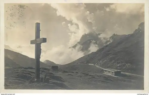 A5346 Switzerland Klausen Passhohe Kreuz