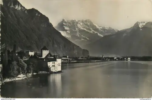 A5330 Switzerland Dents du Midi et Chateau du Chillon