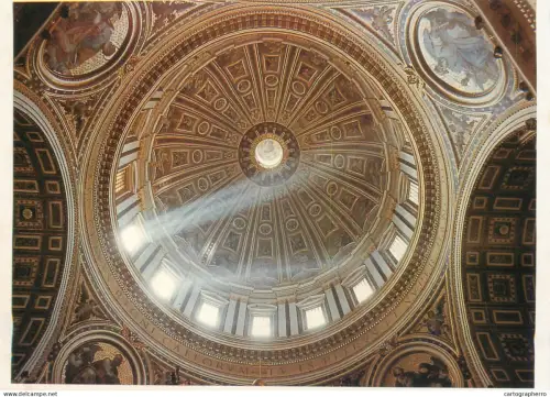 A5396 Vatican Basilica di San Pietro interior aspect - cupola