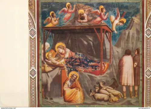 A5396 Italy Padova Capella degli Scrovegni Birth of Jesus Christ di Giotto