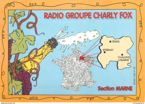 A5396 France Radio Group Charly Fox Section Marne map