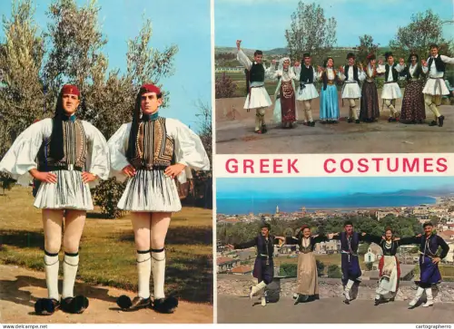 A5395 Greece ethnic types and scenes, traditional costumes multi view