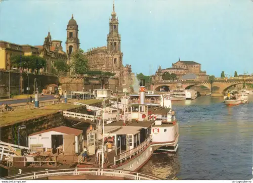 A5394 Germany Dresden Dampferanlegestelle von der Bruhlschen Terrasse