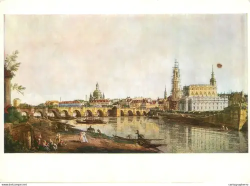 A5394 Germany Dresden vom rechten Elbufer Canaletto painting