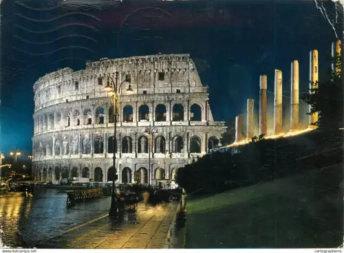 A5394 Italy Roma Colosseo vedutta di notte