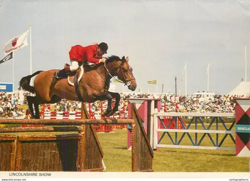 A5392 Enlgand Lincolnshire show horse jumping obstacle contest