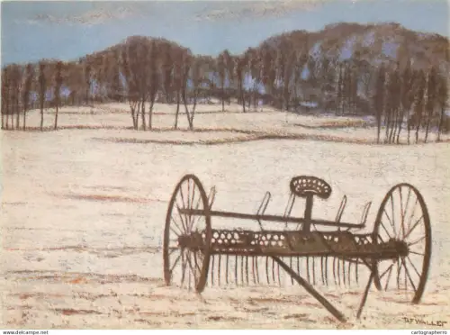 A5390 Hay shovel Taf Wallet signed art