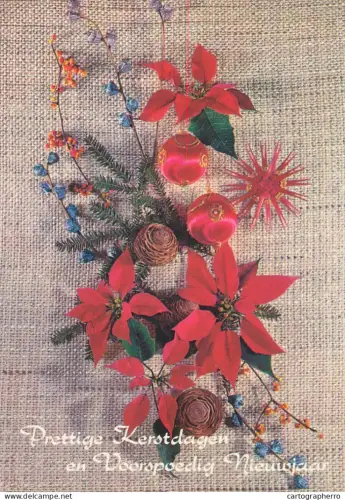 A5390 Winter Holidays greetings artificial flowers decorative ornament