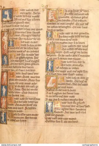 A5389 Medieval manuscript historical artifact