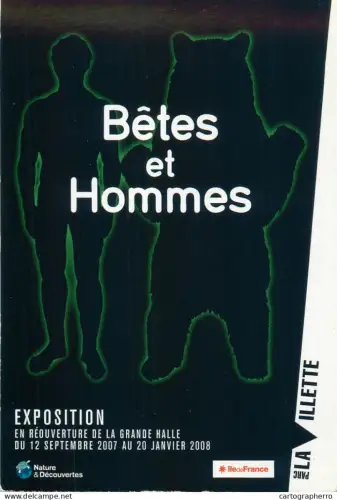 A5388 Betes et Hommes Exposition de Reouverture de la Grande Halle de la Villette Paris France 2007-2008