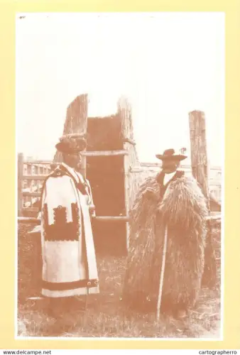 A5388 Horse-herder and a cattle herder repro postcard