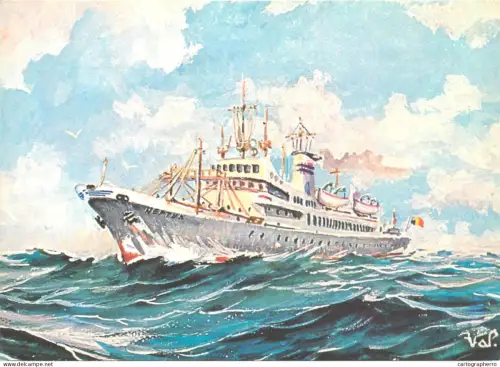 A5384 Romania Navrom Shipping Company Neptun school vessel 1976