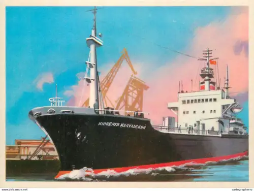 A5384 Russian ship cargo vessel Egineer Machulsky