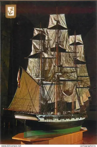 A5384 Spain Barcelona Maritime Museum boat model