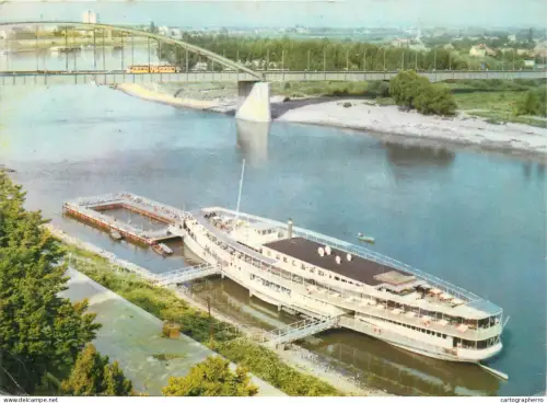 A5384 Hungary Szeged Szoke Tisza Hotel on the ship vessel