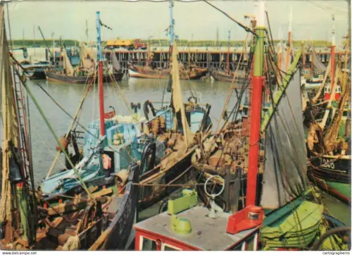 A5387 Belgium fishing boats in the harbour place to identify