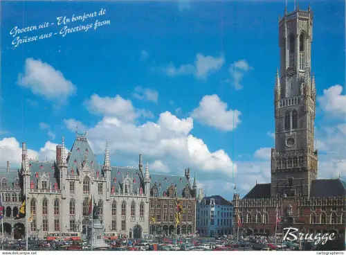 A5387 Belgium Brugge Grote Markt et Belfroi