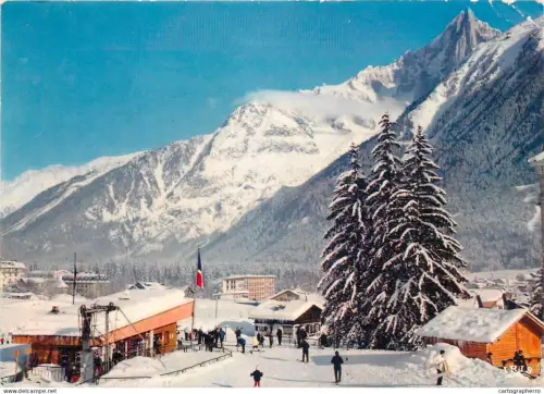 A5386 France Chamonix Mont Blanc Teleski du Savoie et les Drus