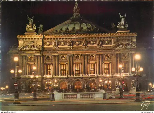 A5386 France Paris L'Opera vue de nuit
