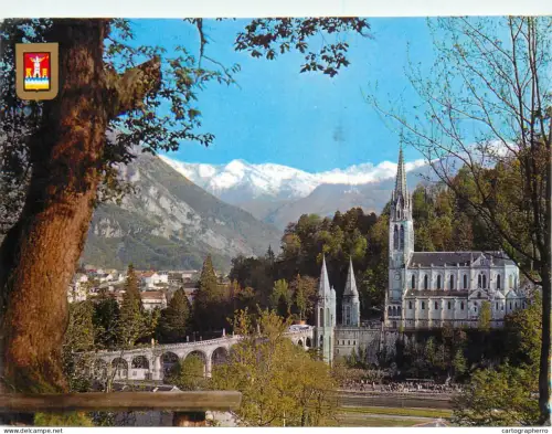 A5386 France Lourdes Basilique et Pic du Jer