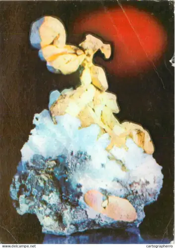 A5385 Romania Brad Muzeul cristal de aur dodecaedric