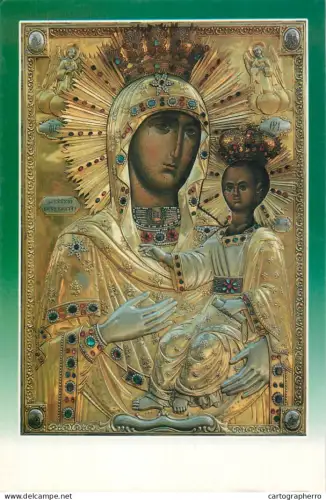 A5385 Romania Neamt Monastery Madonna with the Child icon