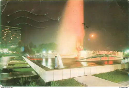 A5385 Romania Constanta fantana cinetica vedere de noapte