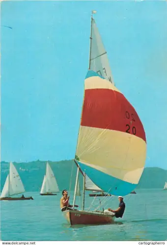A5383 Hungary Balaton sailing boats