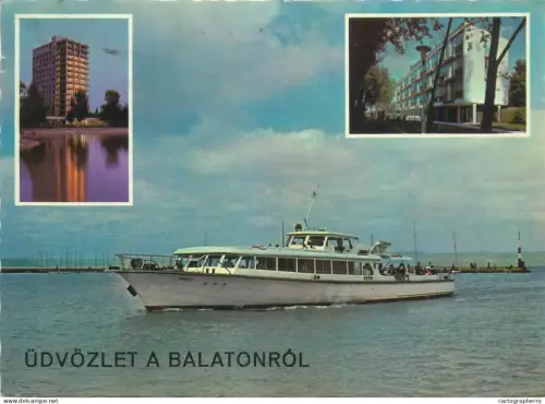 A5382 Hungary Balaton lake sailing vessel