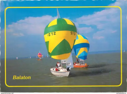 A5382 Hungary Balaton hot air balloons