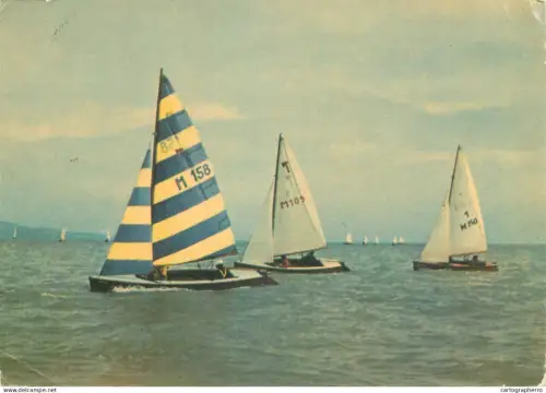 A5382 Hungary Budapest Balaton lake sailing types and scenes