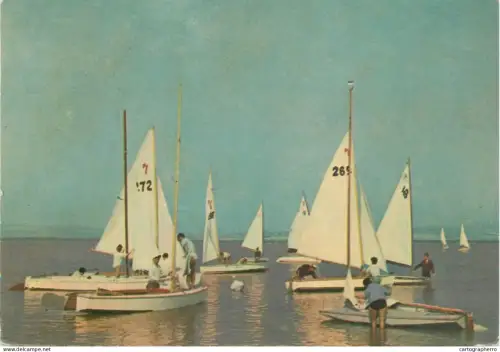 A5382 Hungary Agard Velence lake sailing types and scenes