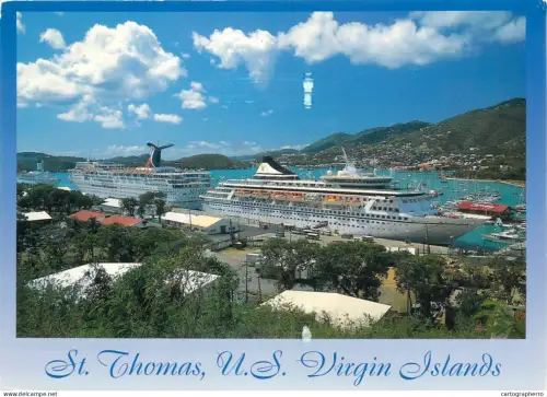 A5382 USA Virgin Islands St Thomas sailing vessels