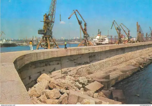 A5382 Boats & sailing ships postcard Romania Constanta imagine din port