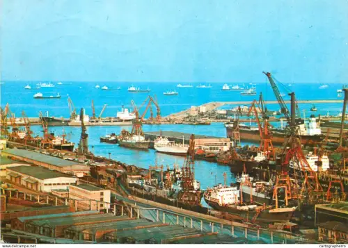 A5382 Boats & sailing ships postcard Romania Constanta portul