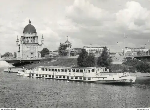 A5381 Boats & sailing ships postcard Germany Neues Potsdam Lange Brucke sailing vessel