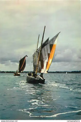 A5381 Boats & sailing ships postcard France Golfe du Morbihan Les Sinagots Bateaux de plaisance voiliers