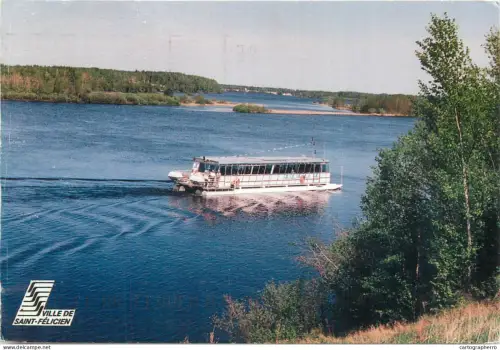 A5381 Boats & sailing ships postcard river Ashuapmushupan Heron Bleu sailing vessel